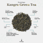 Svamingo kangra himalayan green tea attributes (tea origin, type, tasting notes, grade, caffeine, bitterness, specialty)